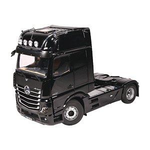 Mercedes-Benz Actros 4x2 Giga Space Truck tractor Black (New Mirror Cam Design) (Diecast Car)