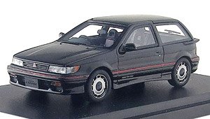 Mitsubishi Mirage Cyborg DOHC 16V-T (1987) Lamp Black (Diecast Car)