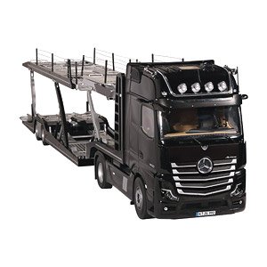 Mercedes Benz Actros Black & LOHR car transporter Set (NZG992-50 + NZG971) (Diecast Car)