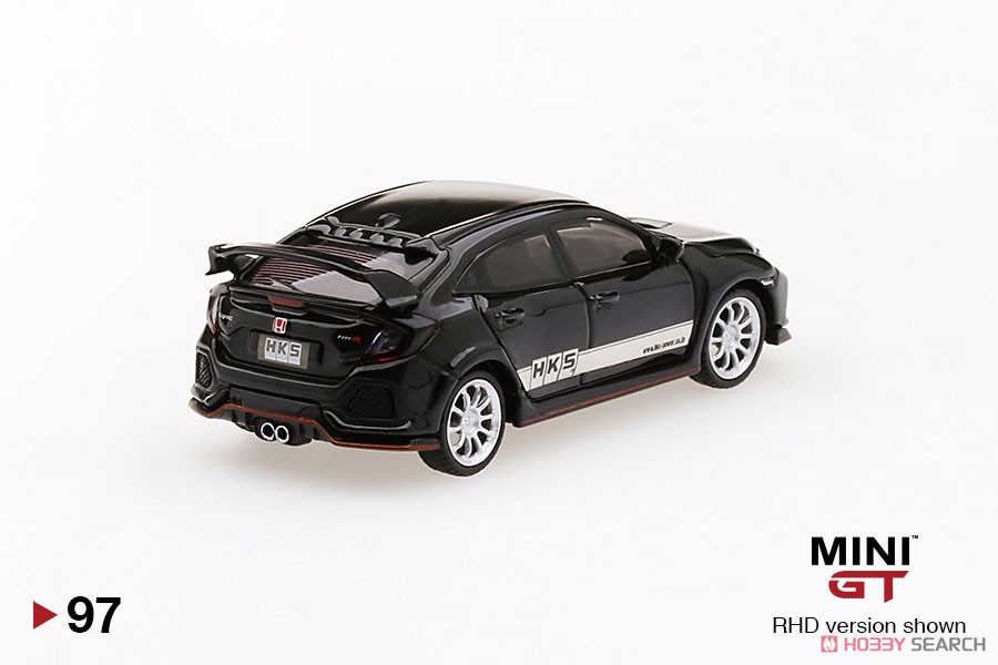 Honda Civic Type R HKS Black (RHD) (Diecast Car) Item picture2