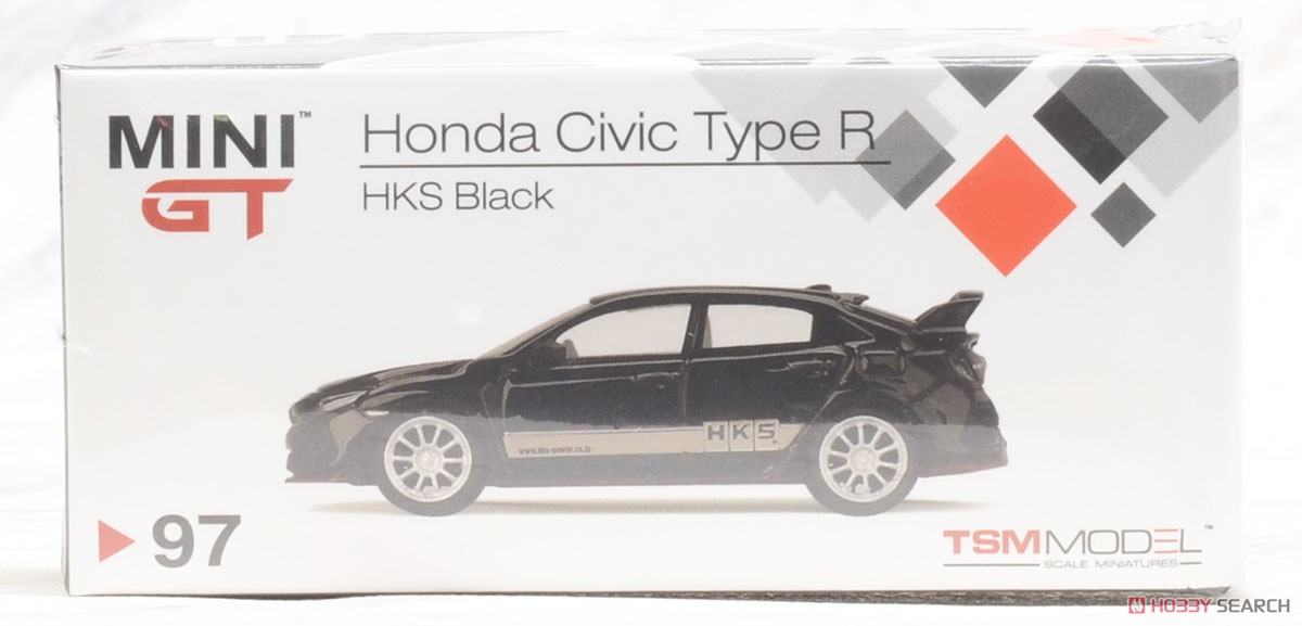 Honda Civic Type R HKS Black (RHD) (Diecast Car) Package1