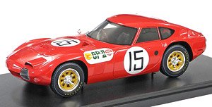 Toyota 2000GT #15 Red (1966 Japanese GP) (Diecast Car)