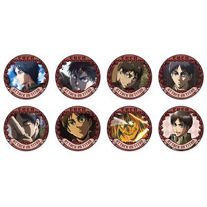 Attack on Titan Trading Can Badge Eren Special Part 2 (Set of 8) (Anime Toy)