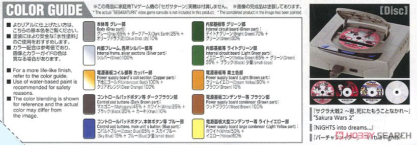 BEST HIT CHRONICLE 2/5 `セガサターン` (HST-3200) (プラモデル) 塗装1