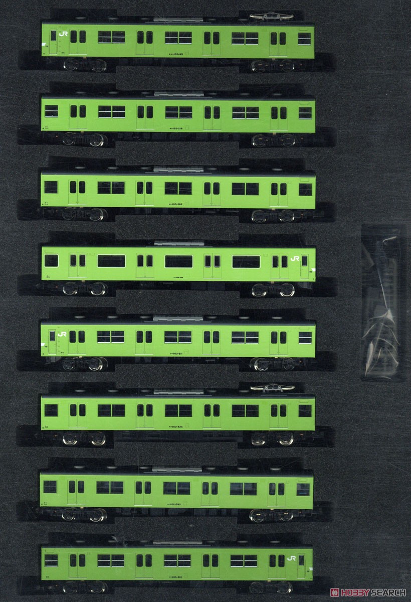 JR 103系 (関西形・ウグイス・大阪環状線直通) 8両編成セット (動力付き) (8両セット) (塗装済み完成品) (鉄道模型) 商品画像1