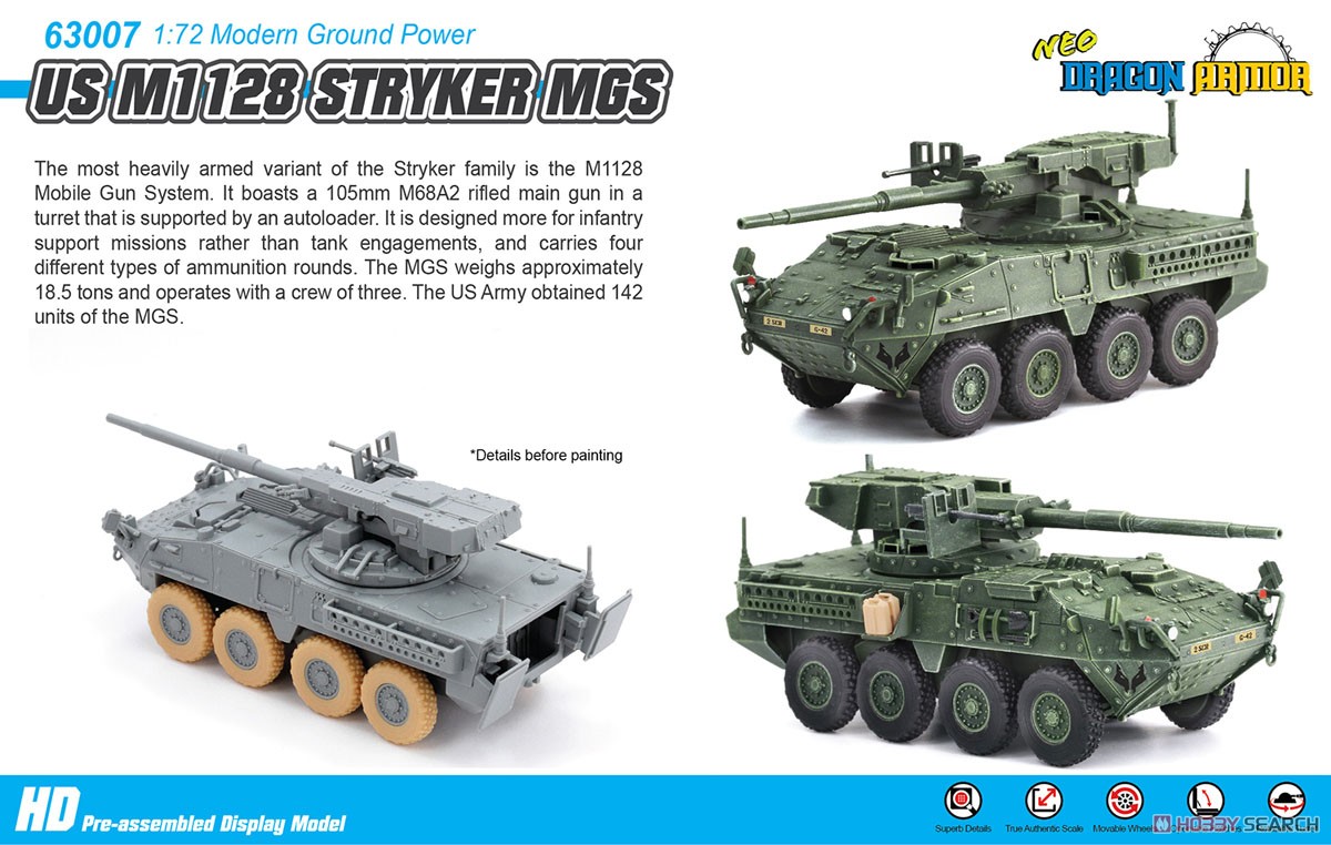 US M1128 Stryker MGS (Pre-built AFV) Package1