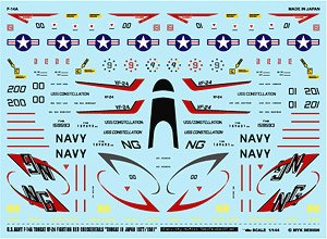 F-14A VF-24 Red Checkertails Tomcat in Japan 1977/1981 (Decal)