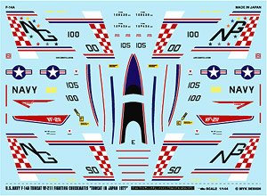 F-14A VF-211 Fighting Checkmates Tomcat in Japan 1977 (Decal)