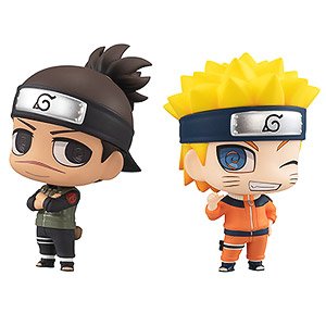 Chimi Mega Buddy Series! Naruto Iruka Umino & Naruto Uzumaki Set (PVC Figure)