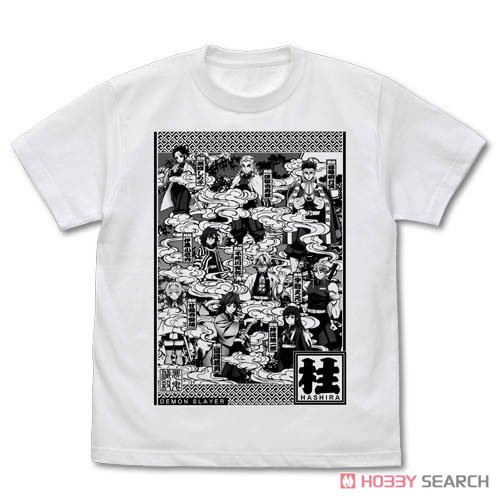 鬼滅の刃 柱 Tシャツ WHITE M (キャラクターグッズ) 商品画像1