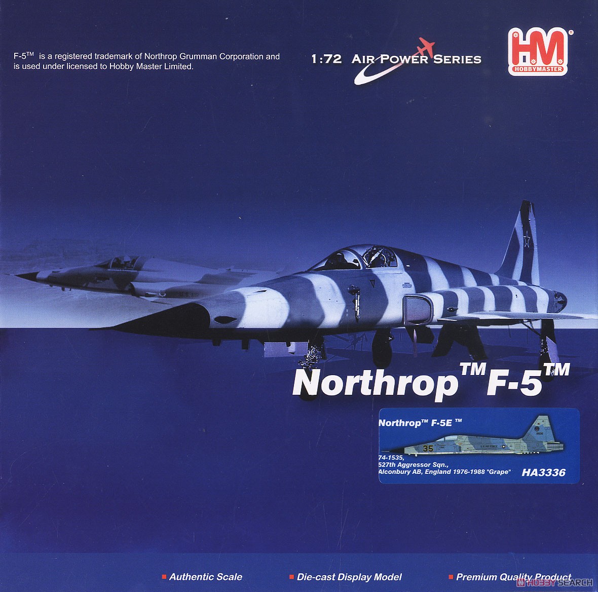 F-5E タイガー2 `第527仮想敵飛行隊 グレイプ` (完成品飛行機) パッケージ1