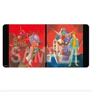[Mobile Suit Gundam] Illustration by Yoshikazu Yasuhiko Multi Play Rubber Mat (Amuro & Char B) (Card Supplies)