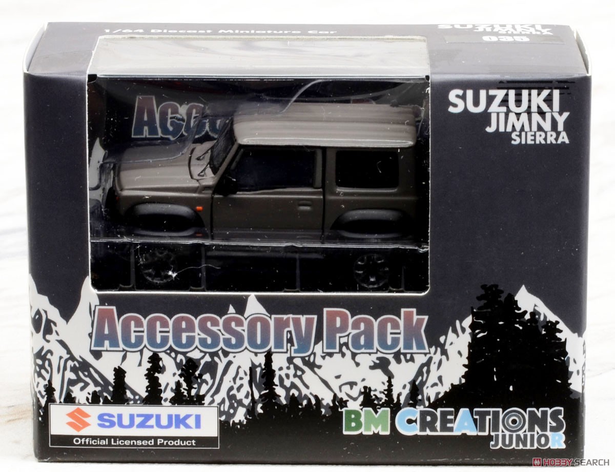 Suzuki Jimny (JB74) Matte Gray LHD w/Accessory Pack (Diecast Car) Package1