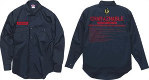 Mobile Suit Gundam x October Beast Char Aznable`s Chronicle Work Shirt (XL) (Anime Toy)