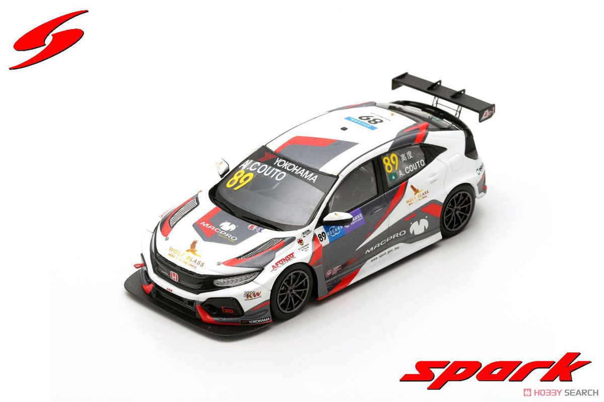 Honda Civic Type R TCR No.89 MacPro Racing Team WTCR Macau Guia Race 2018 Andre Couto (Diecast Car) Item picture1