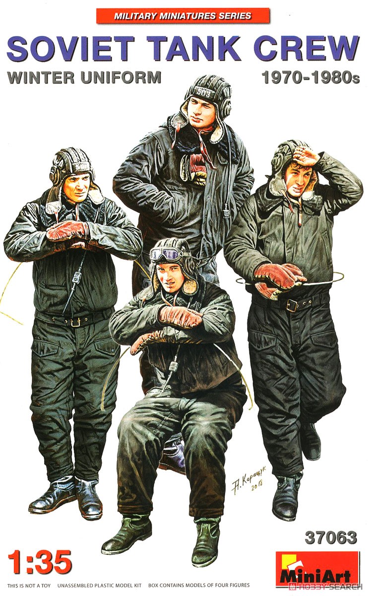 Soviet Tank Crew 1970-1980s. Winter Uniform (Plastic model) Package1