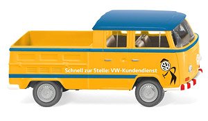 (HO) VW T2 Double Cabin `VW Kundendienst` (Model Train)