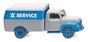 (HO) Box Van (Opel Blitz) `WM Service` (Model Train)