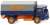 (HO) Flatbed Lorry (Bussing 4500) Blue / Orange (Model Train) Item picture1