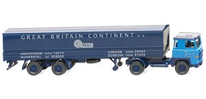 (HO) Flatbed Tractor Trailer (Scania 111) `M.A.T.` (Model Train)