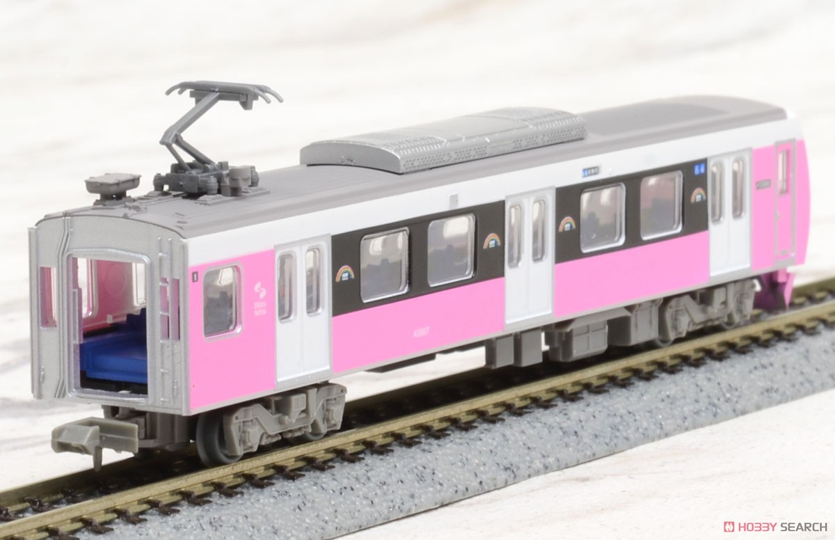The Railway Collection Shizuoka Railway Type A3000 (Pretty Pink) Two Car Set G (2-Car Set) (Model Train) Item picture6