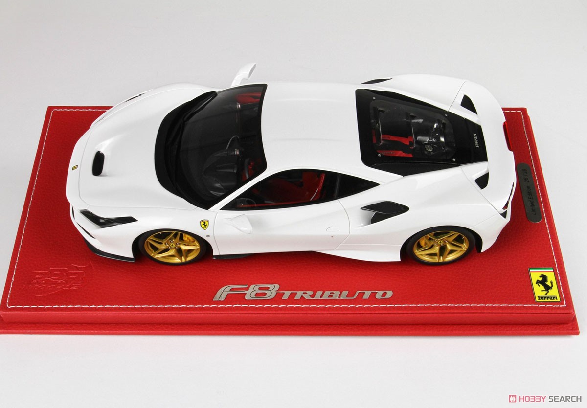 Ferrari F8 Tributo White Cervino (with Case) (Diecast Car) Item picture7