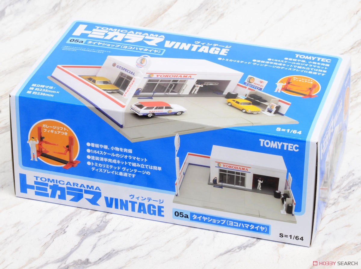Tomicarama Vintage05c Tire Shop (Yokohama Tire) (Diecast Car) Package1