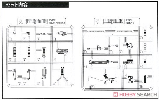 1/12 Little Armory (LA056) M16A4 Type (Plastic model) Assembly guide3