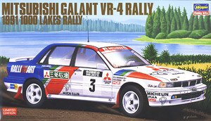 三菱 ギャラン VR-4 ラリー `1991 1000湖 ラリー` (プラモデル)