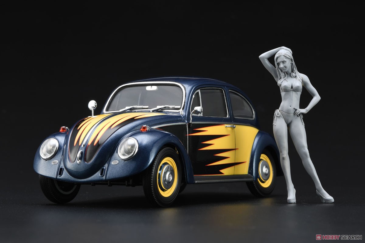 Volkswagen Beetle (1966) `Cal Look` w/Blond Girls Figure (Model Car) Item picture3