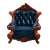 クラシックソファ シングル ブルー (ドール) 商品画像1