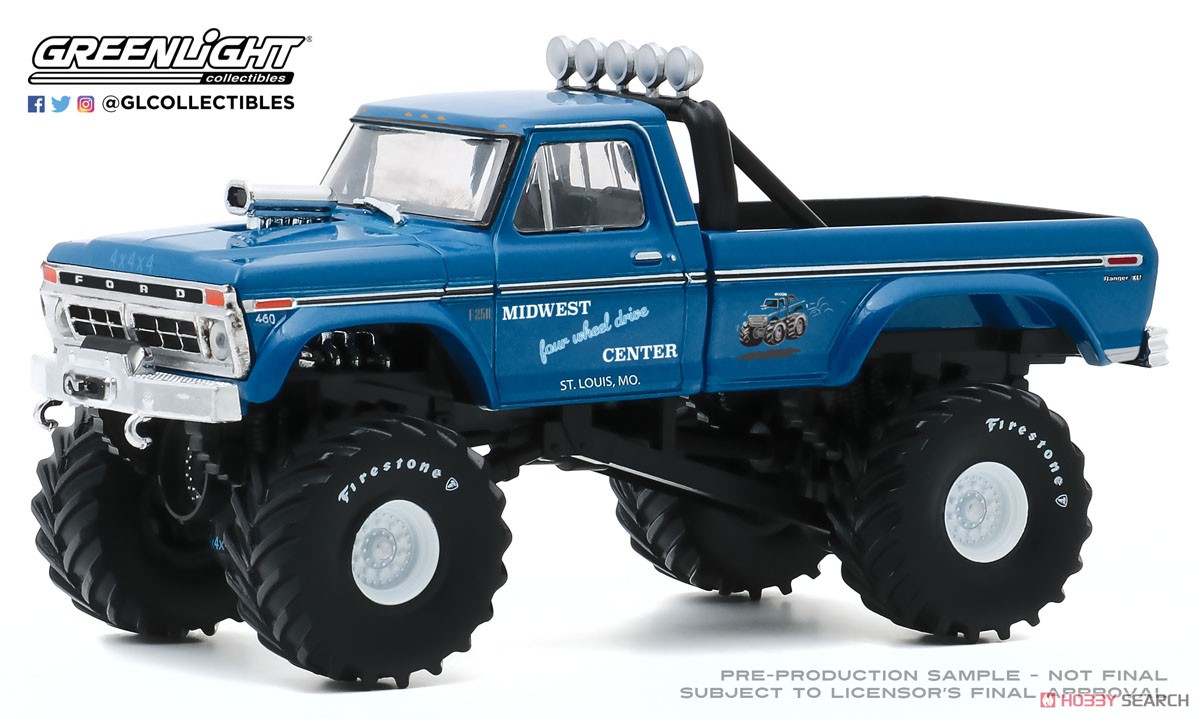 Kings of Crunch - Midwest Four Wheel Drive & Performance Center - 1974 Ford F-250 Monster Truck (with 48-Inch Tires) (Diecast Car) Item picture1