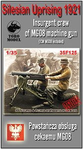 シレジア蜂起 1921年 MG08機関銃 & 反乱者クルー (プラモデル)
