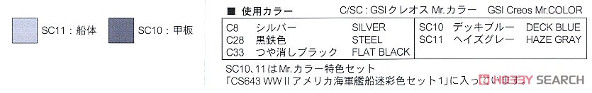 アメリカ海軍 貨物船 リバティシップセット (AK-99 ブーツ・AK-121 ザビック) (2隻入り) (宮沢模型流通限定) (プラモデル) 塗装1