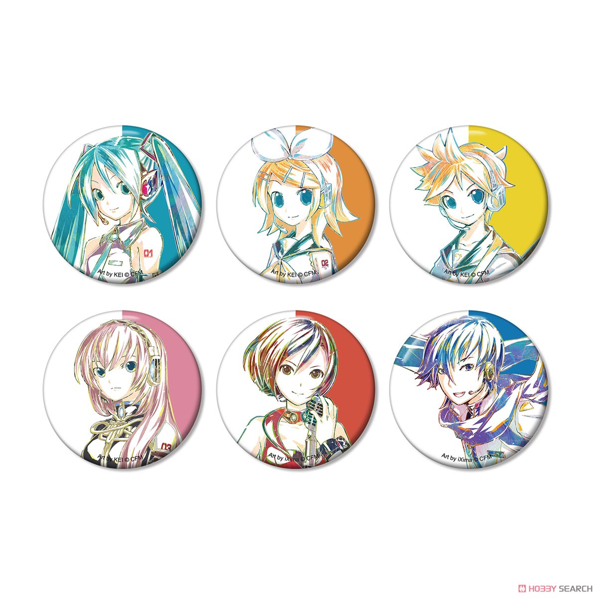 Piapro Characters Trading Ani-Art Can Badge (Set of 6) (Anime Toy) Item picture1
