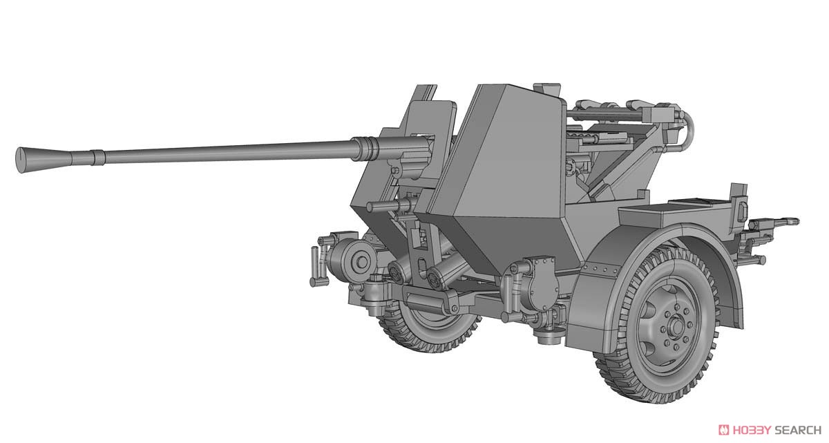 ドイツ軍 3.7cm対空砲 Flak.36 w/Sd.Ah.52トレーラー (プラモデル) その他の画像7