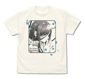 The Quintessential Quintuplets Miku Nakano T-Shirt Vanilla White S (Anime Toy)