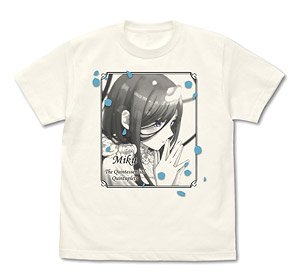 五等分の花嫁 中野三玖 Tシャツ VANILLA WHITE M (キャラクターグッズ)