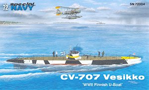 CV-707 Vesikko `WWII Finnish U-Boat` (Plastic model)
