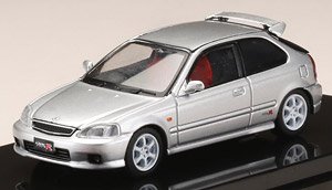 Honda Civic Type R (EK9) Custom Version Borg Silver Metallic (Diecast Car)