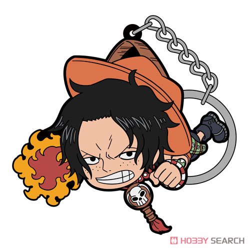 One Piece Ace Tsumamare Key Ring (Fighting Trim ver.) (Anime Toy) Item picture1