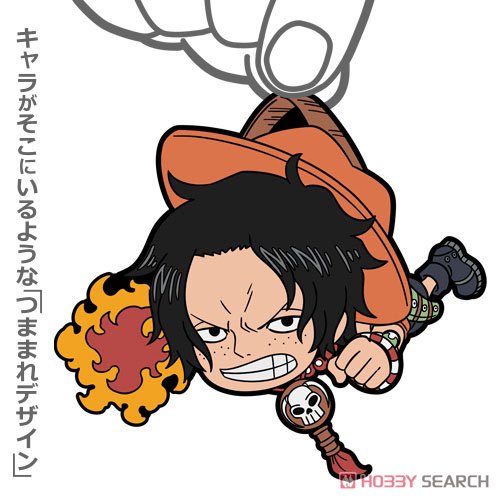 One Piece Ace Tsumamare Key Ring (Fighting Trim ver.) (Anime Toy) Other picture1