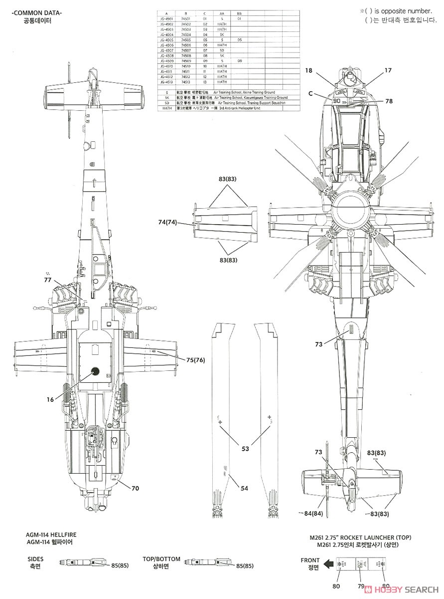 陸上自衛隊 AH-64D アパッチ・ロングボウ (プラモデル) 塗装2