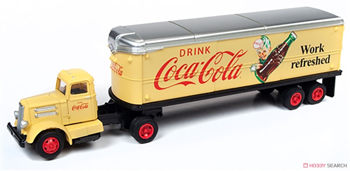 White WC22 Tractor w/Trailer Set Coca-Cola (Yellow) (Diecast Car) Item picture1