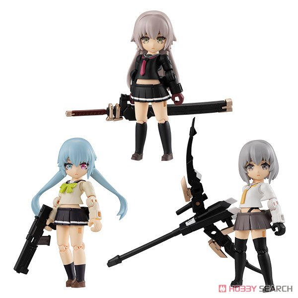 デスクトップアーミー 重兵装型女子高生 第一分隊 (3個セット) (フィギュア) 商品画像1