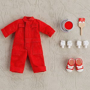 Nendoroid Doll: Outfit Set (Colorful Coveralls - Red) (PVC Figure)