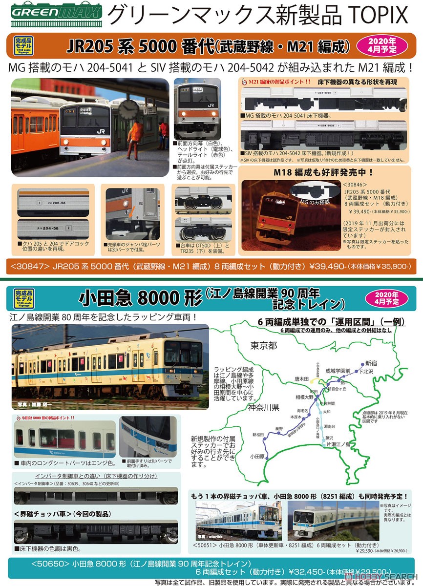 JR 205系 5000番代 (武蔵野線・M21編成) 8輛編成セット (動力付き) (8両セット) (塗装済み完成品) (鉄道模型) その他の画像2