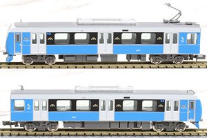 Shizuoka Railway Type A3000 (Clear Blue, New Logo / Laurel Prize Logo) Two Car Formation Set (w/Motor) (2-Car Set) (Pre-colored Completed) (Model Train)