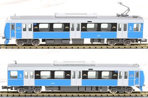 静岡鉄道 A3000形 (クリアブルー・新ロゴ / ローレル賞受賞ロゴマーク付き) 2両編成セット (動力付き) (2両セット) (塗装済み完成品) (鉄道模型)