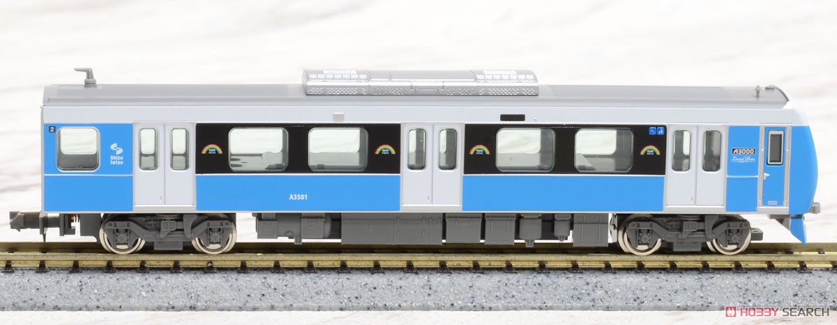 Shizuoka Railway Type A3000 (Clear Blue, New Logo / Laurel Prize Logo) Two Car Formation Set (w/Motor) (2-Car Set) (Pre-colored Completed) (Model Train) Item picture4